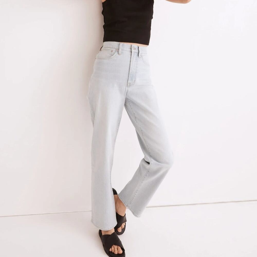 Madewell Perfect Vintage Straight Leg Jeans High Rise Light Mosedale Wash 29